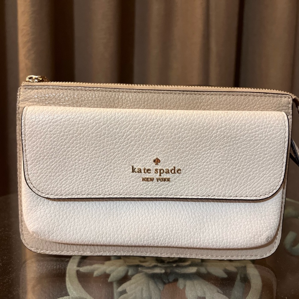 Kate Spade Cream and Tan Purse with strap